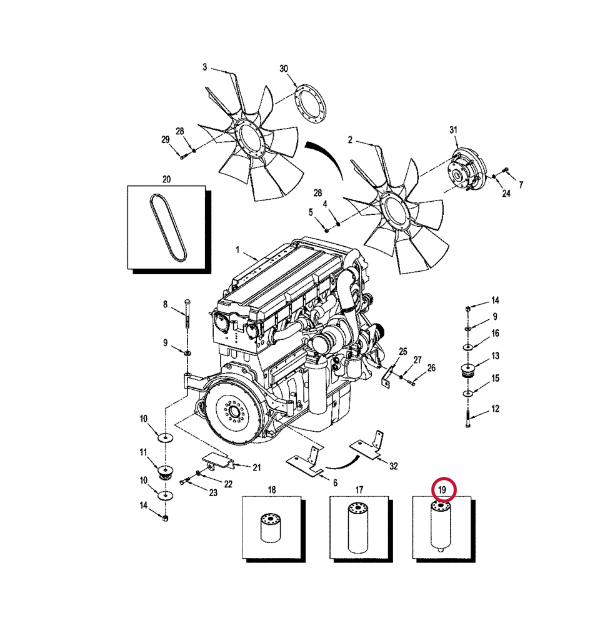 Фільтр паливний Fleetguard FS1040